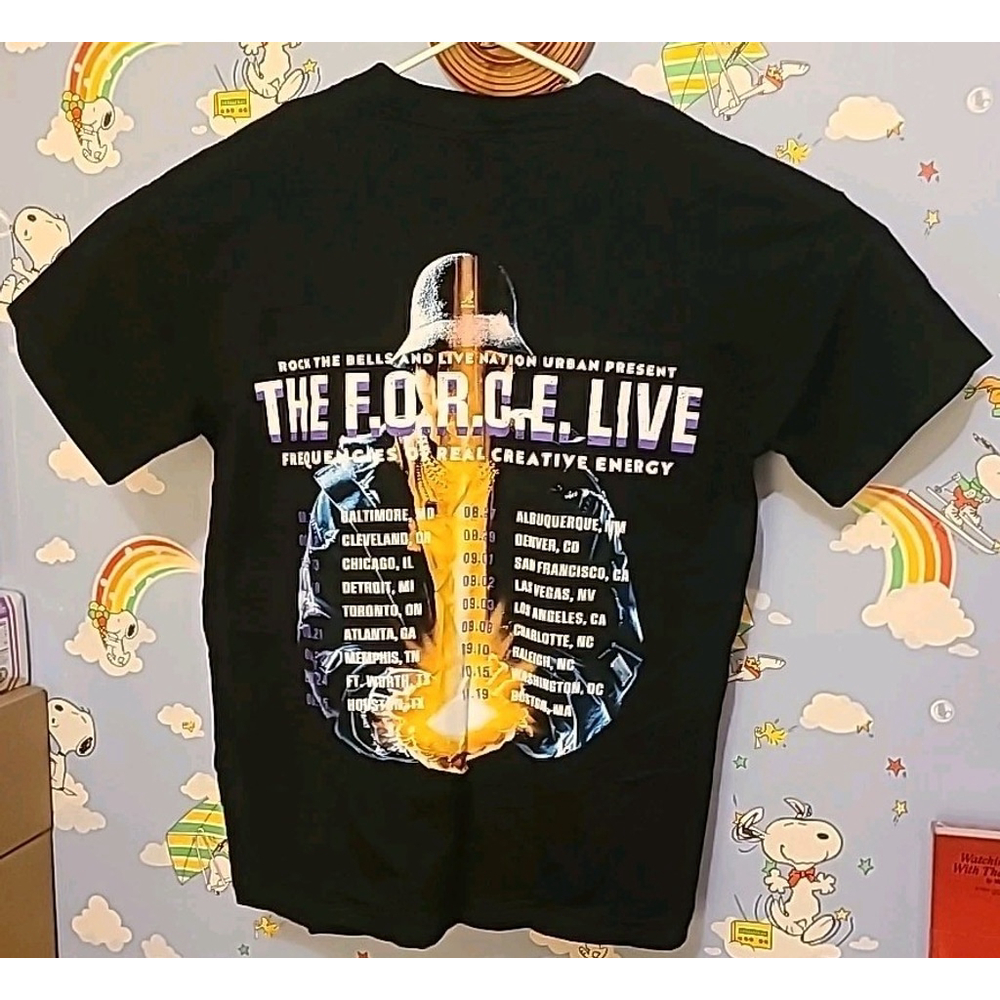 Rock The Bells LL Cool J The F.O.R.C.E. Tour Tee Shirt Black Vibrations 2023 M